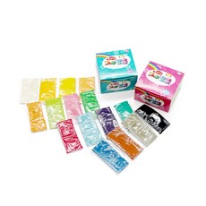 무지개 고무 찰흙 16색 20개 세트 1박스 대용량 만들기 재료 학습 준비물