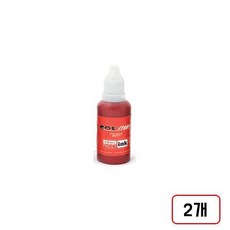 불변스탬프 리필잉크 28ml, 2개, (적/M312348)