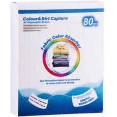 세탁 필수템! 컬러 이염 방지 시트 옷 색깔 지킴이 10x14cm 80개입 2개, 1개