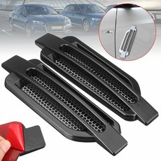 Pair Black Car Auto Side Air Flow Fender Stickers Intake Vent Grille Cover Decor, 1개, 한 가지 색