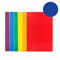 현진 단면칼라보드롱 미니 MCB-49 파랑색 290x440mm (5개입)