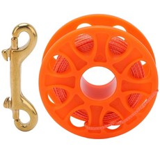 프리다이빙 핑거 스풀 다이빙 릴 스쿠바 다이빙 스풀 핑거 릴(후크 포함), Orange