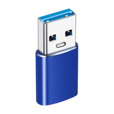 【ZA 喆安】USB3.2 Gen2 10G Type-A公 to C母OTG轉接頭 適用iPhone/手機/平板/筆電, 藍色, 1個