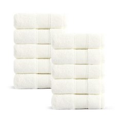 록신 호텔수건 타월 코면사 부드러운 540GSM 40수, 10개, 아이보리