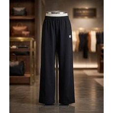 뉴발란스 NBMLG21413/ UNI 에센셜 썸머 경량 와이드 팬츠 (BLACK) L7K3