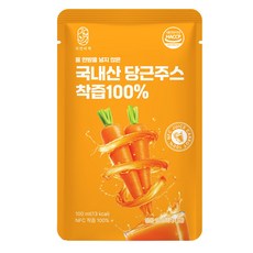 물 한방울 넣지 않은 국내산 당근주스 착즙 100%, 30개, 100ml