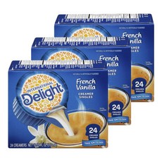 인터내셔널딜라이츠 커피 크리머 싱글스 프렌치 바닐라, 13ml, 24개입, 3개, 13ml