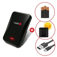 리드아이 IR 하이패스 단말기 라이트, 블랙, 본체+태양광거치대