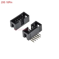 직각 수 소켓 IDC 케이스 헤더 PCB 커넥터 로우 Dc3 6 핀 10 34/40 2.54mm 피치 5, 02 5Pcs, 02 2X5 10PIN