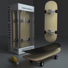 DIY 핑거 스케이트보드 / 미니 손가락 베어링 보드 Fingerboard skateboard, 99mm x 29mm (드라이브 포함), 원목, 1개