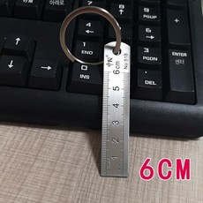 미니 철자 자 스틸 10cm 쇠자 고정밀 측정용 눈금자, 1개, 1개, 실버 6cm