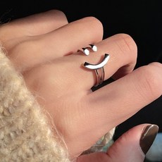 스마일 링 오픈조절가능 알레르기 없는 패션 주얼리 개별박스포장