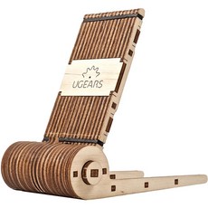 안정적인 나무재 유기어스 받침대 73피스 입체퍼즐 내추럴목재 원목소재 핸드폰 77492PC 1(ea), 1개