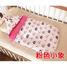 純棉荳荳絨嬰兒睡袋包巾秋冬加厚兩用抱被荳荳毯睡袋 包巾