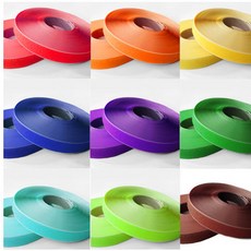 컬러 찍찍이접착(2.5cm) 벨크로 테이프 모음, 1개, 노랑(보슬이)