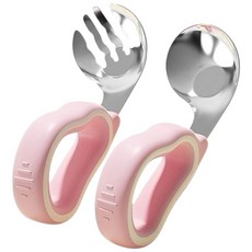 兒童學習湯匙組 - 不鏽鋼寶寶湯匙、安全餐具、副食品餵食訓練, 詳見商品包裝, 1個, 詳見商品包裝