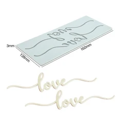 멀티 스타일 케이크 레이스 쿠션 러브 버블 리프 분자 요리 크리에이티브 중국 음식 플레이트 실리콘 몰드, 01 빠른  Mainland, 20 LFM-197