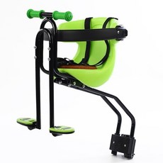 自行車兒童座椅 自行車座椅 兒童前置座椅 單車座椅 單車寶寶座椅 批髮山地車自行車前置兒童安全座椅全圍護欄快拆寶寶座椅, 紅色＋安全帶,S