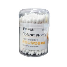 군대 위생면봉 100P - 군인 총기손질 생활용품 위생면봉 입대준비물 훈련소 육군, 100개입, 1개
