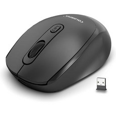 어린이용 크롬북용 컬러풀 마우스 충전식 무선 3개의 디바이스 페어링 2.4G블루투스 5.2 USB 리시버 타입 C 충전 PC Mac 노트북 키즈 보이즈 블랙용, 어린이용 크롬북용 컬러풀 마우스 충전식 무선 3개의 디