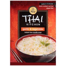 Thai Kitchen 인스턴트 라이스 누들 수프 마늘 및 야채 45.4g1.6온스 유닛 12팩, 1.6 Ounce Pack of 12, 45g, 1) 1.6 Ounce (Pack of 12) - 마늘