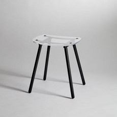 簡約現代亞克力透明高腳椅 弧形靠背吧台椅, 1個, 凳子