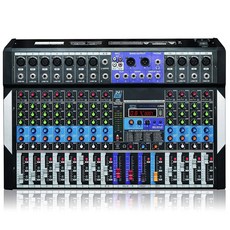 보이톤 12채널 블루투스 스튜디오 오디오 믹서 DJ 사운드 컨트롤러 USB MP3 플레이어 PC 96KHZ 11 마이크 잭 48V 파워 24BIT 디지털 이펙트 메탈 섀시 전원
