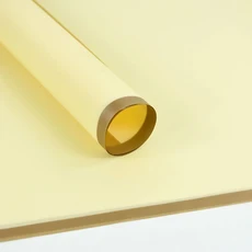 쿠쿠스토어 5pcs 황금 테두리 꽃 포장지 반 투명 선물 결혼식 생일 파티, 08 A08 Light yellow, 08 A08 Light yellow