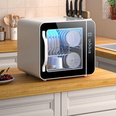원룸 무설치 소형 주방 식기류 소독 식기세척기, 다른, 58L 펄 화이트 (자외선)
