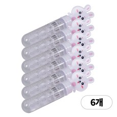 디어플레이스 보글보글 미니 비눗방울, 6개, 아기토끼 화이트
