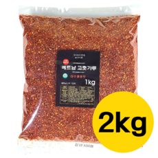 국내세척가공 베트남 다용도 고춧가루 김치용 아주 매운맛, 1kg, 2개