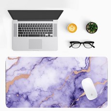 부드러운 미적 게임 가정 꽃무늬 작업 파스텔 미끄럼 사무실 9C 29 매트 가죽, 퍼플 마블