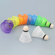 웰민턴 컬러풀 배드민턴 나일론 셔틀콕 12p 세트, 1개