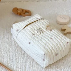 휴대용 유모차 기저귀 가방 누비 이불 아기 캐디 주최자 수 놓은 엄마 액세서리 보관 변경, C, C