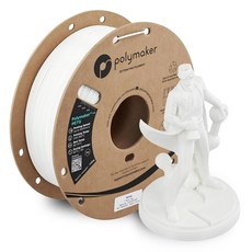 폴리메이커 폴리라이트 클리어 3D 프린터 PETG 필라멘트 1.75MM 1KG 레거시 포뮬러 +- 0.03MM 치수 정확도 신뢰할 수 있는 일상용 필라멘트 강력한 레이어 본딩 대부, 6 115 - 1.75mm White (Hex Code, 1kg New Formula