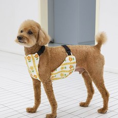 유앤펫 강아지옷 에이프런 배가리개 앞치마(null), 1개, 핑크스마일 L