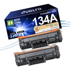 SUDLTO 서들토 레이저 프린터 카트리지 HP 134A W1340A 블랙 토너 칩 포함 UR