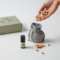 [JAJU/자주] 한국의 향 자주 소나무 디퓨징 오일 향낭 세트, 1개, 10ml