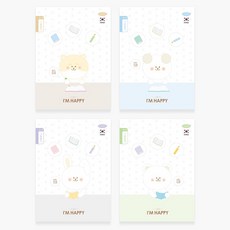 펜피아 1000 제본 1-6 초등노트 그림일기양면 초등생 공책, 랜덤발송, 1개