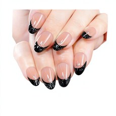 NAIL KINGDOM 點膠貓眼法式假指甲 32PCS, 1, 51 - 02法式魔鏡粉