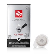 Illy E.S.E. 포드 커피 디카페인 클래시코 미디엄 로스트 초콜릿 및 캐러멜 노트가 있는 클래식 100% 아라비카 169950, 18 Count (Pack of 1), 1개