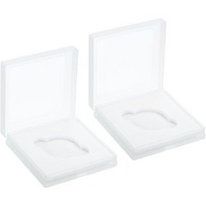 PATIKIL 55mm 렌즈 필터 케이스 2pcs 카메라 휴대용 박스 사진 보관용 방수 방진 플라스틱, 40.5mm, 2개