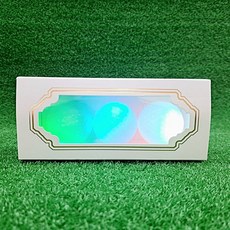 i-style 居家生活 高爾夫GOLF七彩閃光球 彩色變色發光球 閃耀球場 提升運動樂趣, 1套, 白球(七彩光輪轉), 3個裝