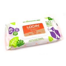 【澳洲LOGIN】洛格3合1除臭抑菌寵物濕巾隨身包(50抽) - 狗/貓適用, 1個, 貓用50抽