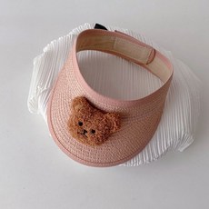 베스더스 유아 아기 여름 곰돌이 썬캡 남아 여아 물놀이 수영장 돌돌이 밀짚 썬햇