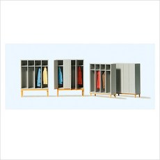 Preiser 17188 디오라마 미니어처 탈의실 락커룸 옷장 모형, Preiser 17188 디오라마 미니어처 탈의실 락커