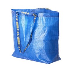 이케아 정품 가방 타포린 백 쇼핑백, 1개, 중형