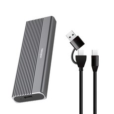 유니콘 NVMe M.2 SSD외장케이스 Gen2.10Gbps A+C타입, 1개, SM-700P