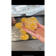 말랑이 왁뿌볼 슬랑이 코코넛 오일 수제 스트레스볼 DIY 선물, 4cm 소형, 1개, 연근옥