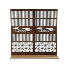 Cobaanii mokei工房 코바아니 모델 공방 1/12 일본식 맞춤 시리즈 일본식 무늬 격자문 2 조립 키트 WZ-016